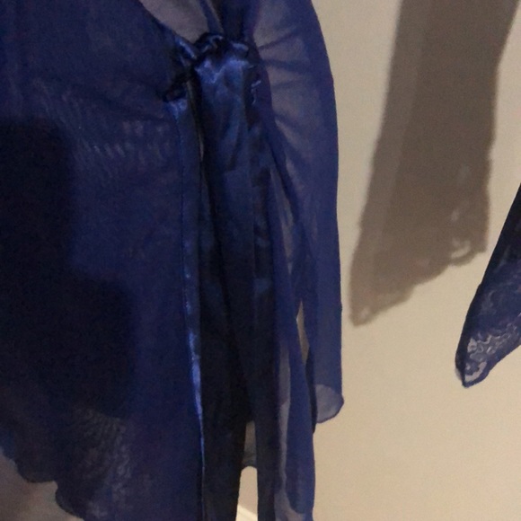Frederick’s of Hollywood sheer blue robe, size L - Picture 8 of 14